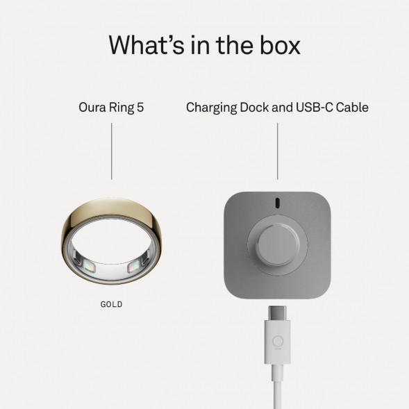 Умное кольцо Oura Ring 5 (размер 8), золотой/Gold в Грозном