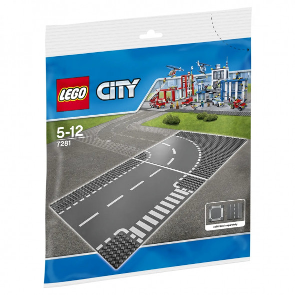 Конструктор LEGO City 7281 Т-образный перекрёсток и поворот в Грозном