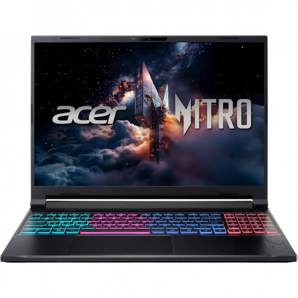 Ноутбук Acer Nitro V 16S ANV16S-71-71MF (16&amp;quot;, IPS, Intel Core 7 240H 2.5ГГц, 10 ядер, 16Гб DDR5, 1Тб SSD, RTX 5060 8Гб, Windows 11 Pro), черный в Грозном