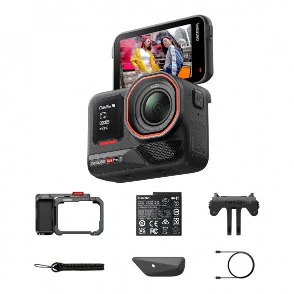 Экшн-камера Insta360 Ace Pro 2 Single Battery Xplorer Bundle, Gray в Грозном