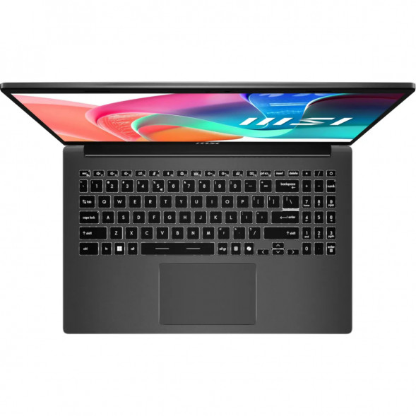 Ноутбук MSI Modern 15 F1MXG-1280RU (15.6&amp;quot;, IPS, Intel Core 7 150U, 10 ядер, 16 ГБ DDR5, SSD 512 ГБ, Intel Iris Xe Graphics, Windows 11), чёрный в Грозном