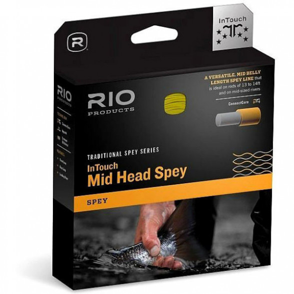 Леска RIO InTouch Mid Head Spey 10/11F 785gr, Green/Orange/Straw в Грозном