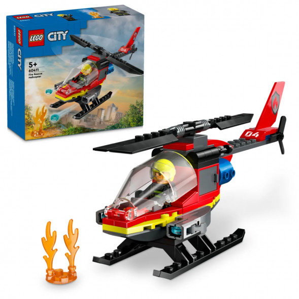 Конструктор LEGO City 60411 Пожарно-спасательный вертолет в Грозном