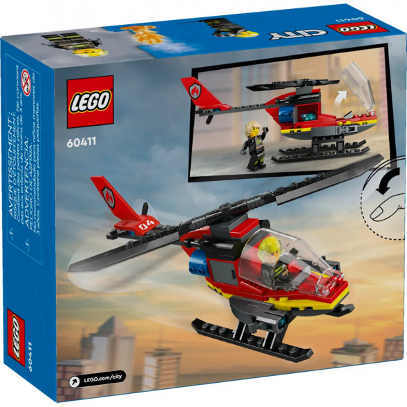 Конструктор LEGO City 60411 Пожарно-спасательный вертолет в Грозном