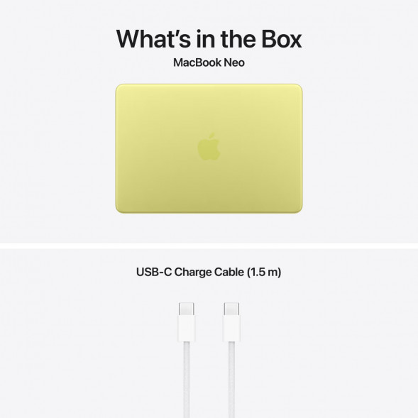 Ноутбук Apple MacBook Neo MHFD4 (A18 Pro 5-Core GPU, 8/256GB), Желтый/Citrus в Грозном