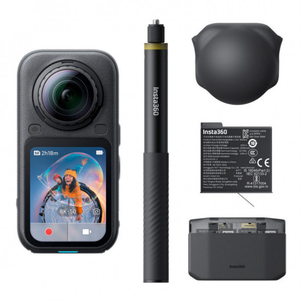 Экшн-камера Insta360 X6 Essentials Bundle, Black в Грозном