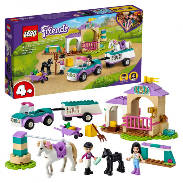 Конструктор LEGO Friends 41441 Тренировка лошади и прицеп для перевозки в Грозном