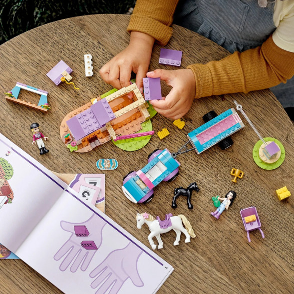 Конструктор LEGO Friends 41441 Тренировка лошади и прицеп для перевозки в Грозном
