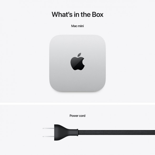 Компьютер Apple Mac mini M4 2024 (MU9D3) (10 Core GPU, 16ГБ, 256ГБ SSD, Apple, macOS), серебристый в Грозном