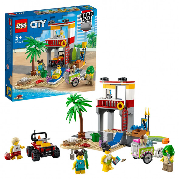 Конструктор LEGO City 60328 Пост спасателей на пляже в Грозном