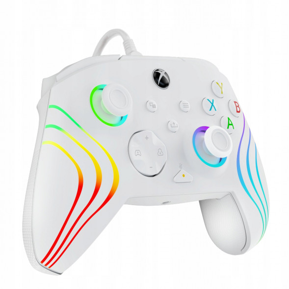 Геймпад проводной PDP для Xbox Afterglow Wave, White в Грозном