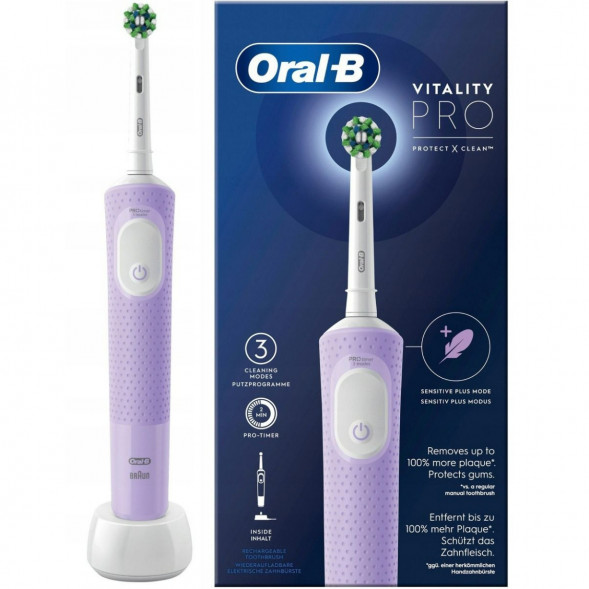 Электрическая зубная щетка Oral-B Vitality Pro D103, фиолетовый в Грозном