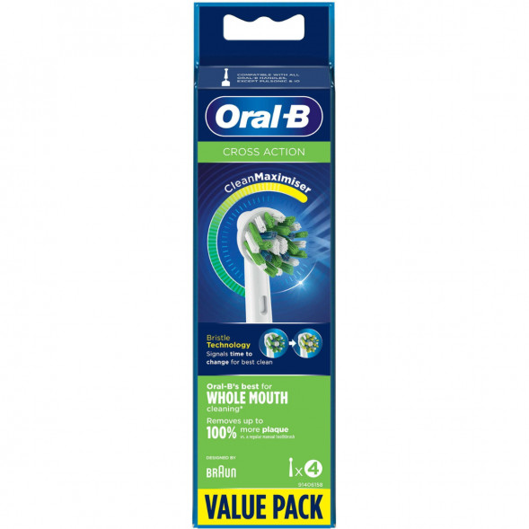 Насадки на зубные щетки Oral-B Cross Action, 4 шт. в Грозном