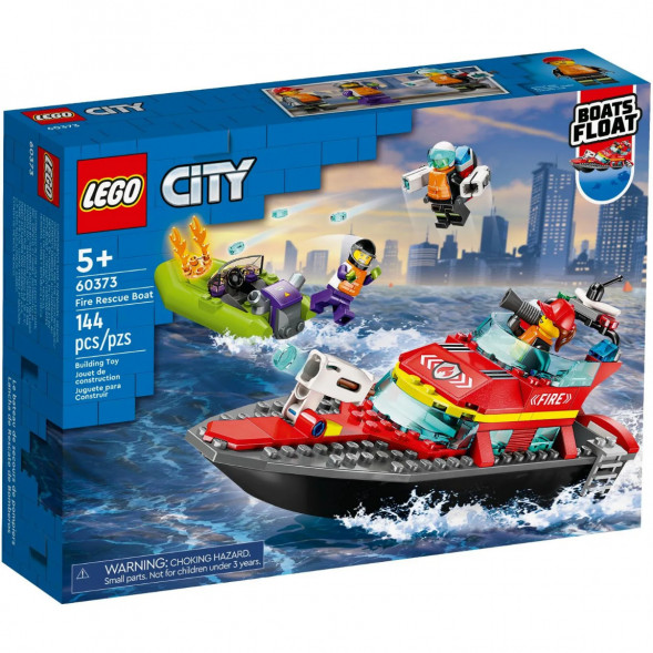 Конструктор LEGO City 60373 &amp;quot;Пожарно-спасательная лодка&amp;quot;, 144 деталей в Грозном