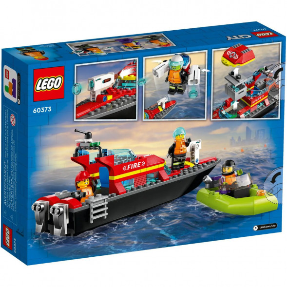 Конструктор LEGO City 60373 &amp;quot;Пожарно-спасательная лодка&amp;quot;, 144 деталей в Грозном